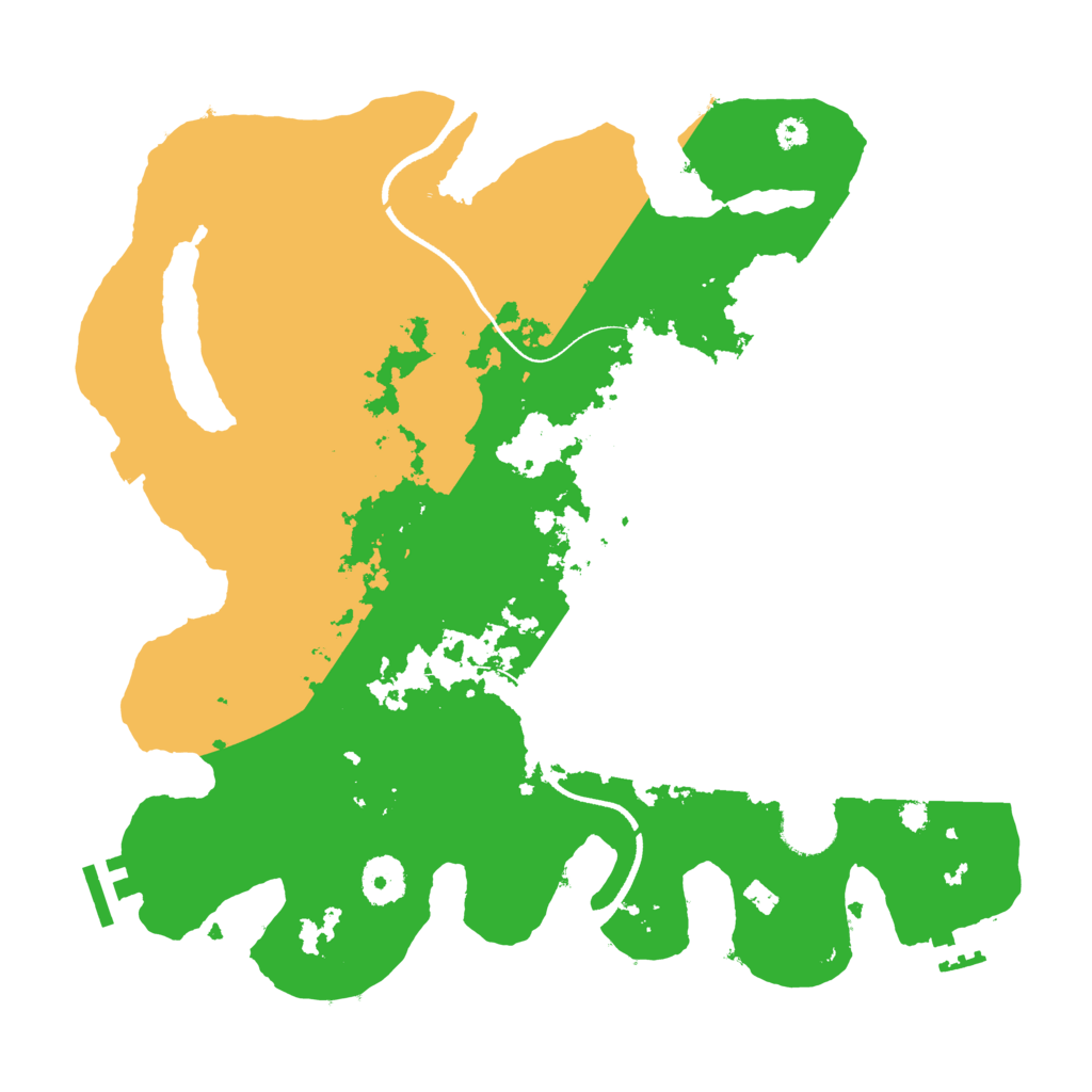 Biome Rust Map: Procedural Map, Size: 3500, Seed: 308838178