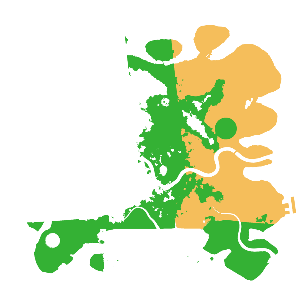 Biome Rust Map: Procedural Map, Size: 3700, Seed: 19736573