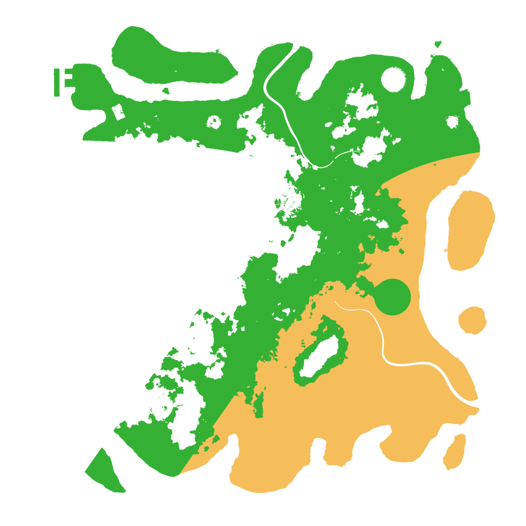 Biome Rust Map: Procedural Map, Size: 3800, Seed: 80083