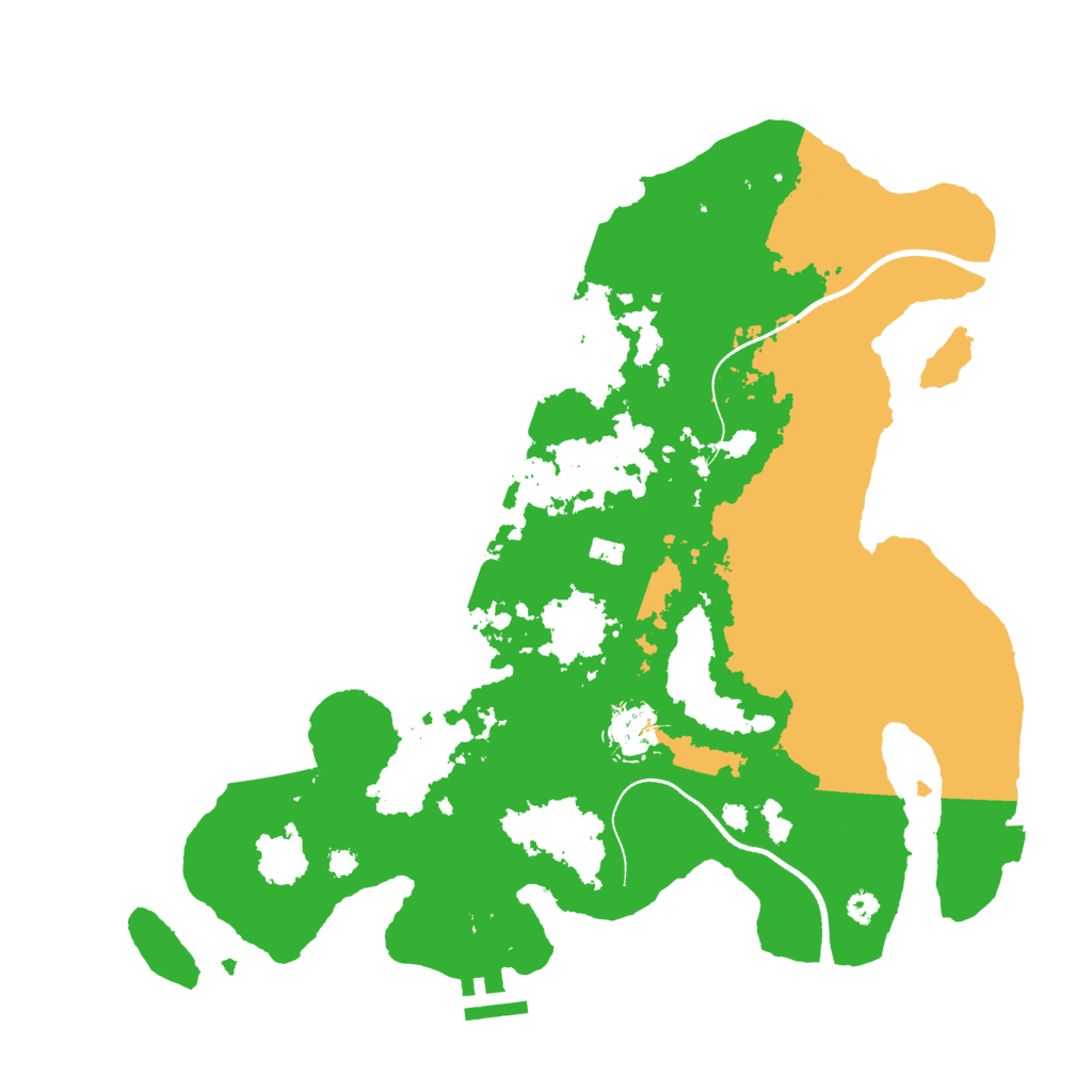 Biome Rust Map: Procedural Map, Size: 3500, Seed: 1004494057