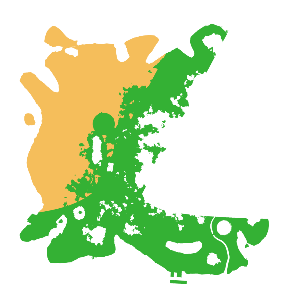 Biome Rust Map: Procedural Map, Size: 3600, Seed: 465857887