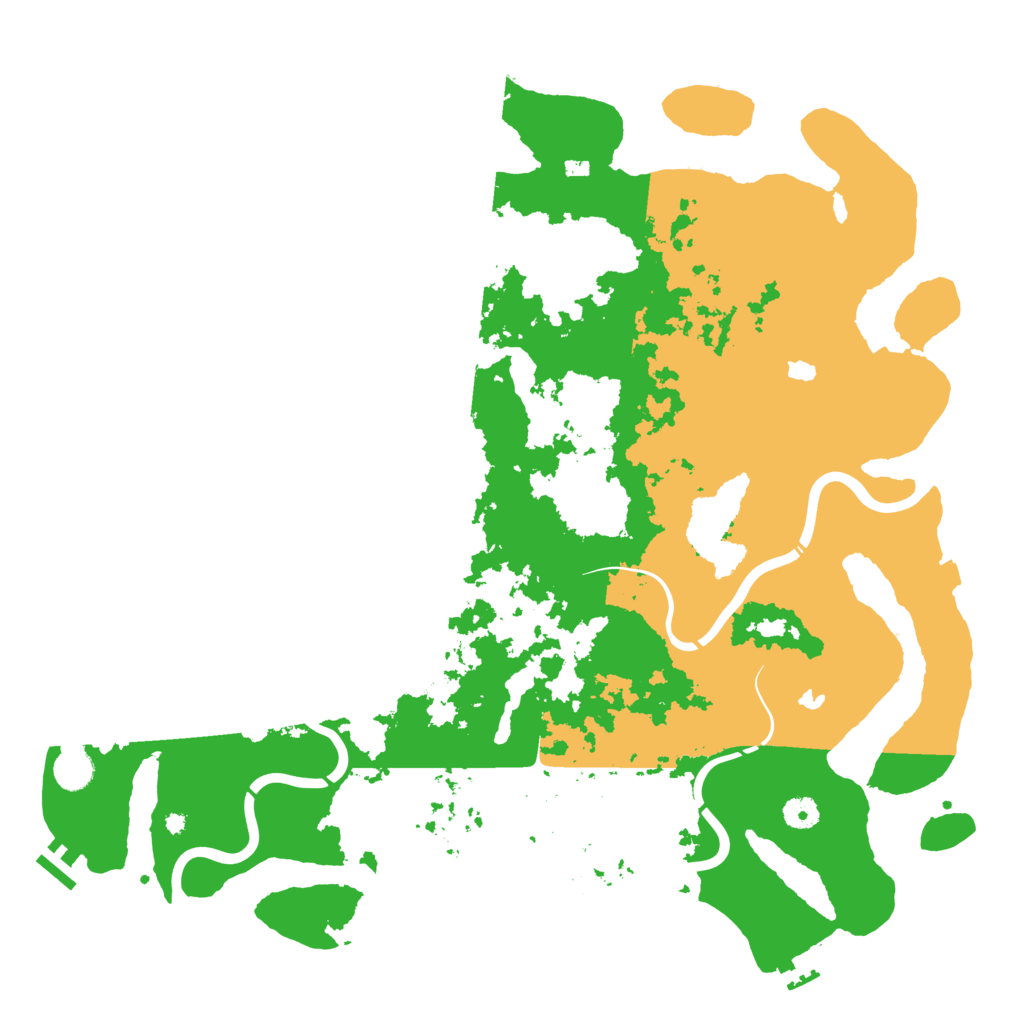 Biome Rust Map: Procedural Map, Size: 4500, Seed: 2427487