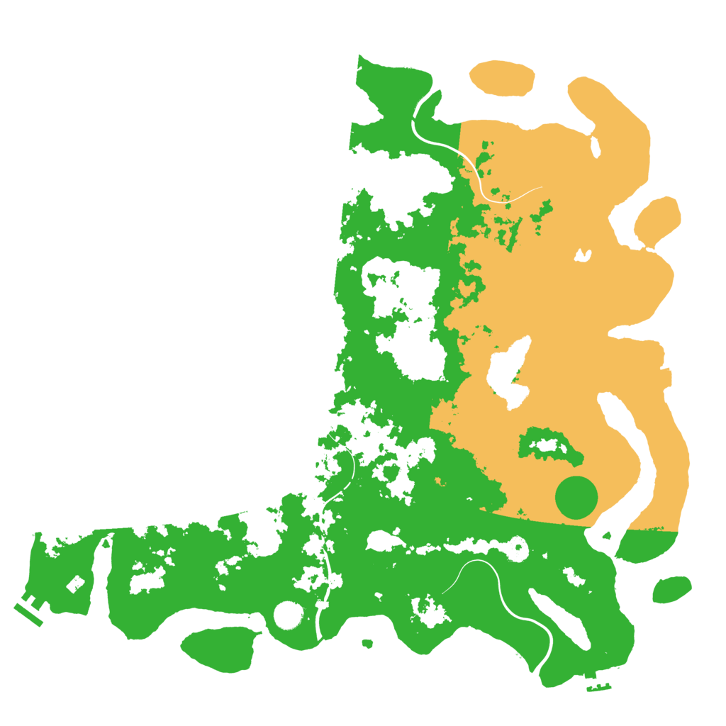 Biome Rust Map: Procedural Map, Size: 4500, Seed: 2427487