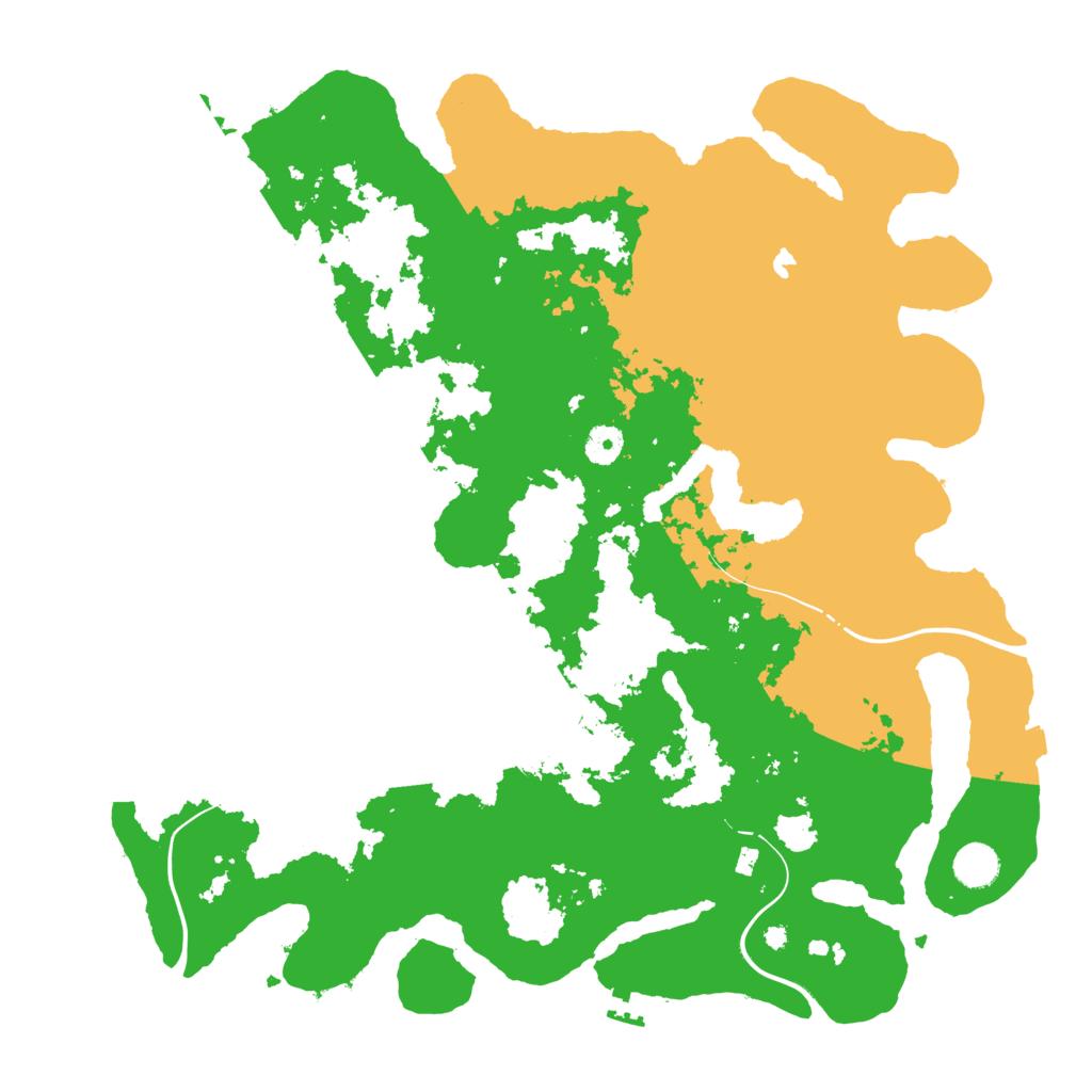 Biome Rust Map: Procedural Map, Size: 4250, Seed: 1670889961