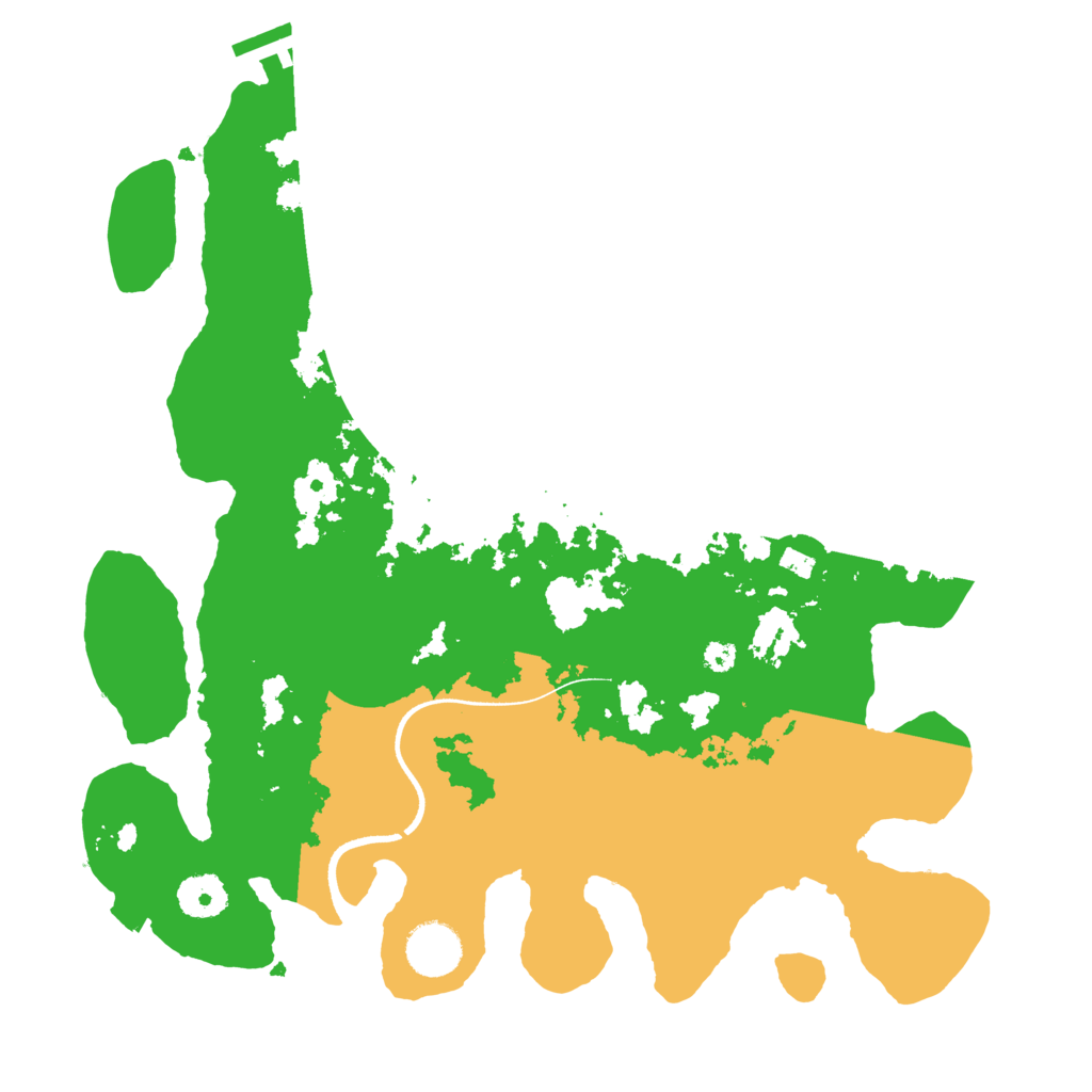 Biome Rust Map: Procedural Map, Size: 3500, Seed: 32634