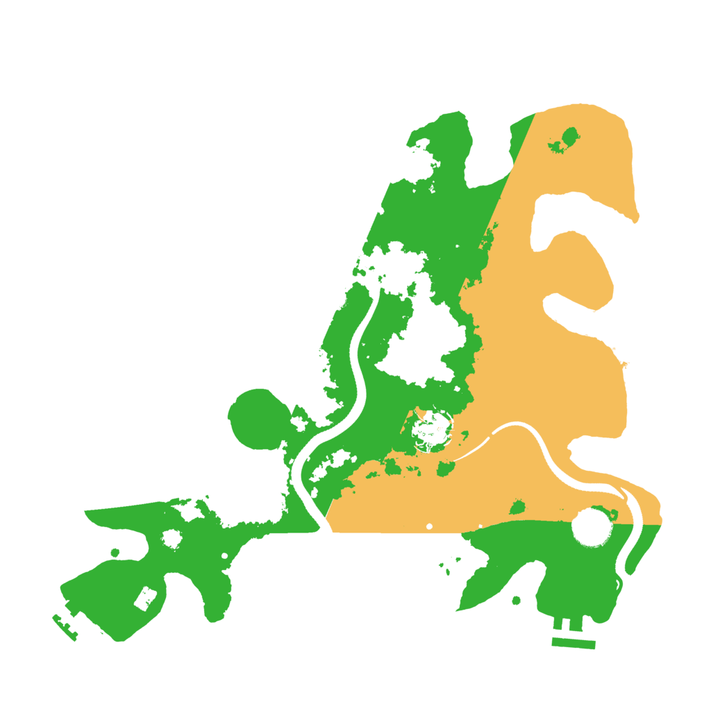 Biome Rust Map: Procedural Map, Size: 3300, Seed: 2066827063
