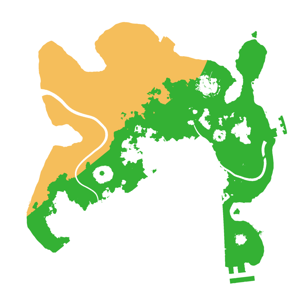 Biome Rust Map: Procedural Map, Size: 2500, Seed: 637776539