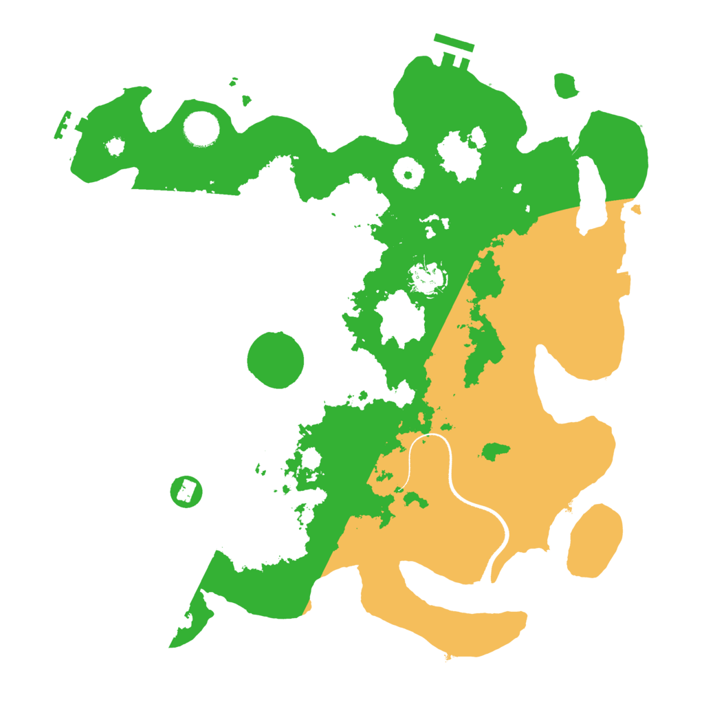 Biome Rust Map: Procedural Map, Size: 3500, Seed: 894890403
