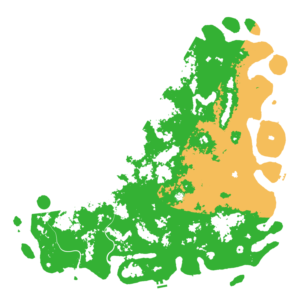 Biome Rust Map: Procedural Map, Size: 6000, Seed: 4010