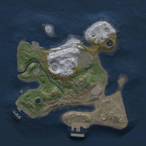 Thumbnail Rust Map: Procedural Map, Size: 2250, Seed: 276202668, 5 Monuments