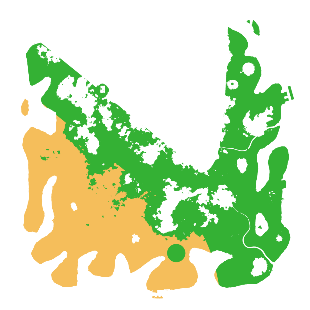 Biome Rust Map: Procedural Map, Size: 4500, Seed: 893141005