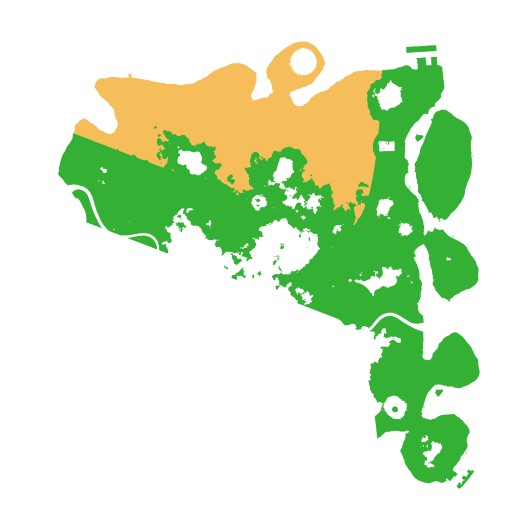 Biome Rust Map: Procedural Map, Size: 3500, Seed: 607216180