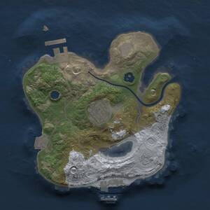 Thumbnail Rust Map: Procedural Map, Size: 2000, Seed: 228382938, 5 Monuments