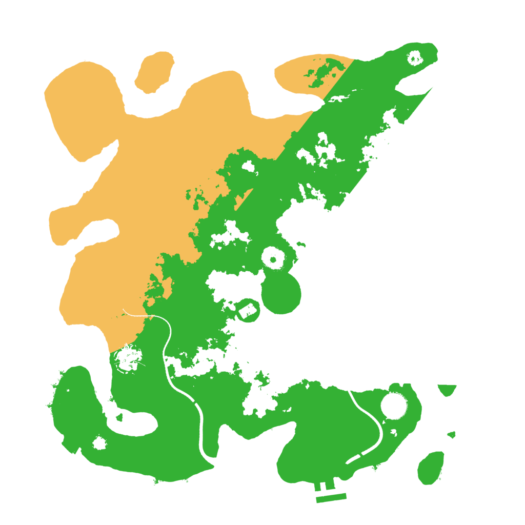 Biome Rust Map: Procedural Map, Size: 3500, Seed: 1210876085
