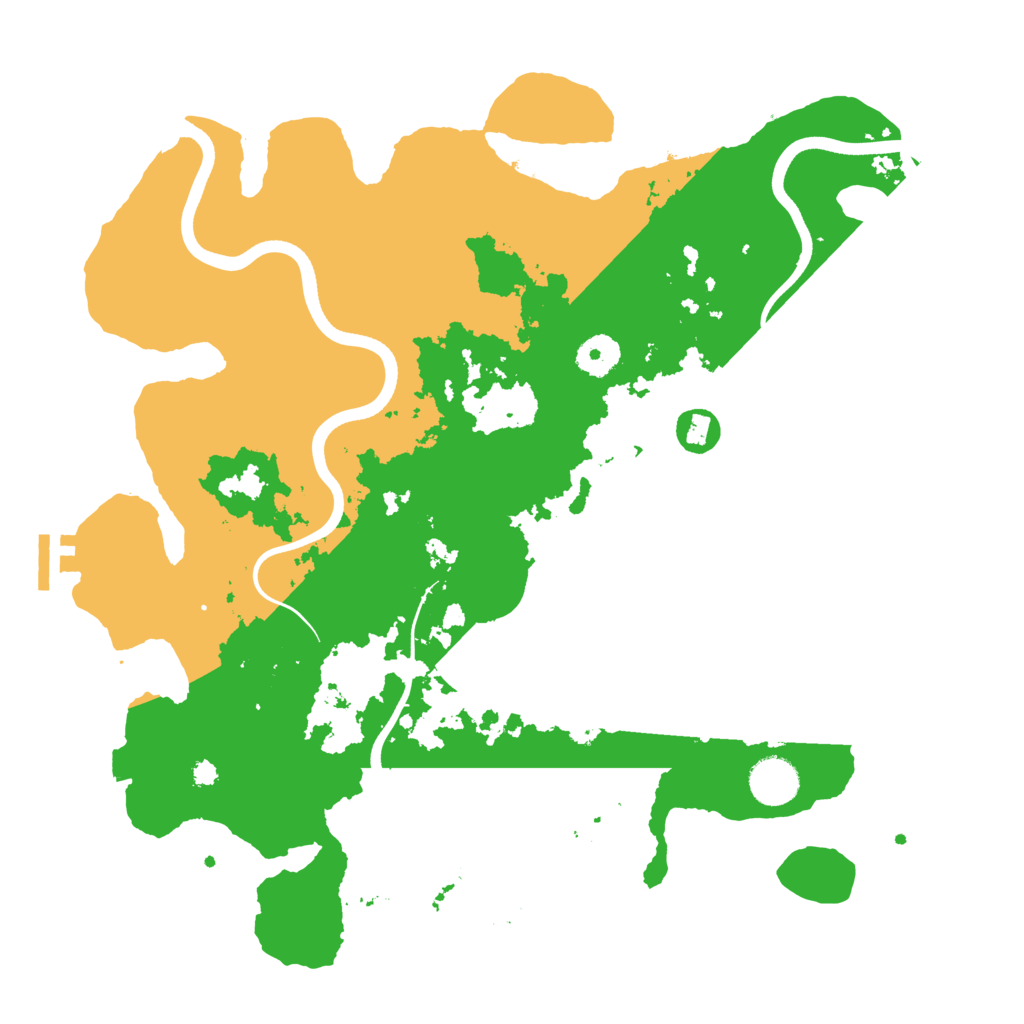Biome Rust Map: Procedural Map, Size: 3700, Seed: 1589228578