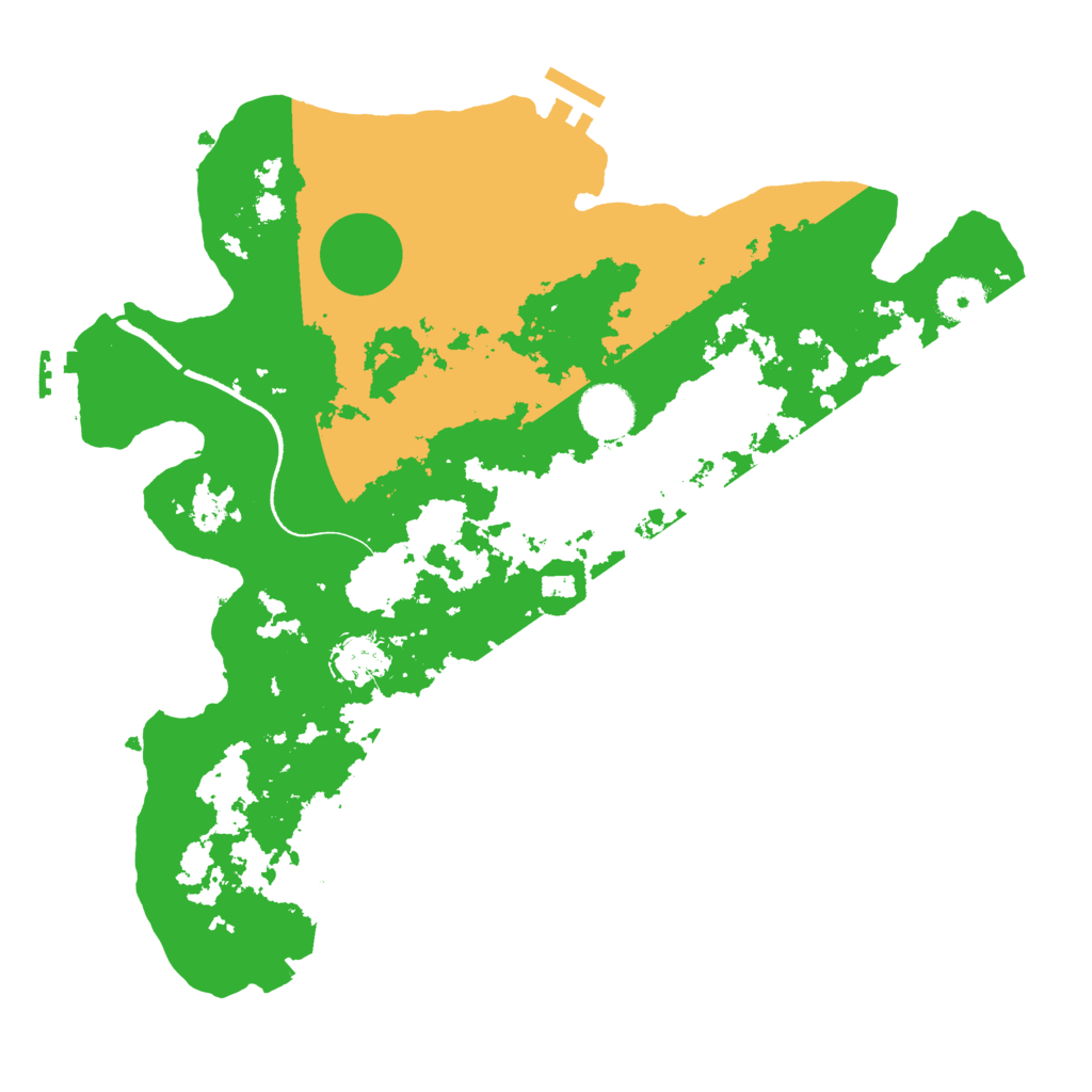 Biome Rust Map: Procedural Map, Size: 3500, Seed: 133681461