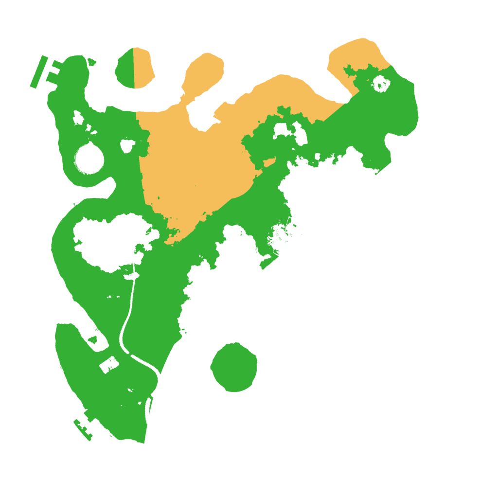 Biome Rust Map: Procedural Map, Size: 3000, Seed: 542740651