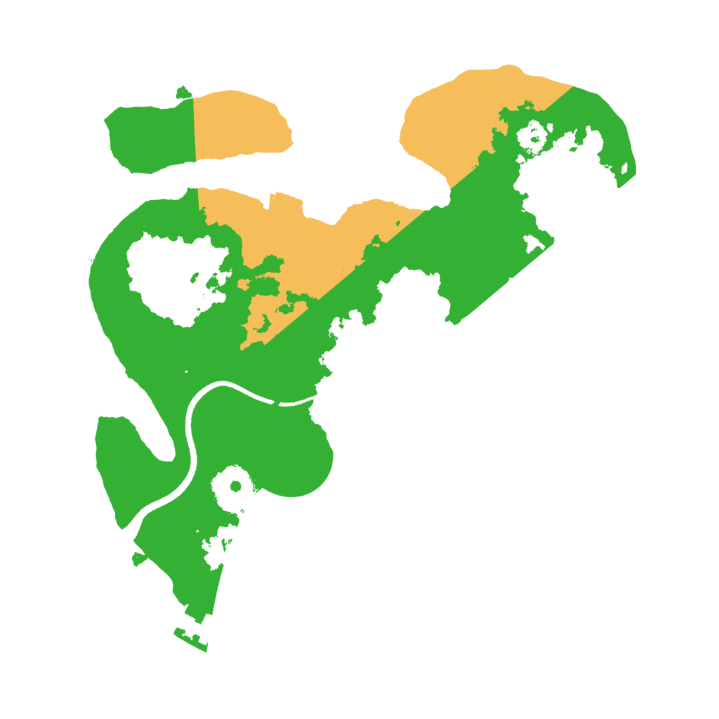 Biome Rust Map: Procedural Map, Size: 2500, Seed: 542740651