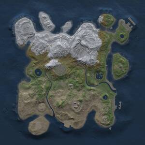 Thumbnail Rust Map: Procedural Map, Size: 3000, Seed: 211317, 11 Monuments