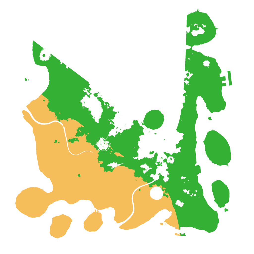 Biome Rust Map: Procedural Map, Size: 3500, Seed: 491216392