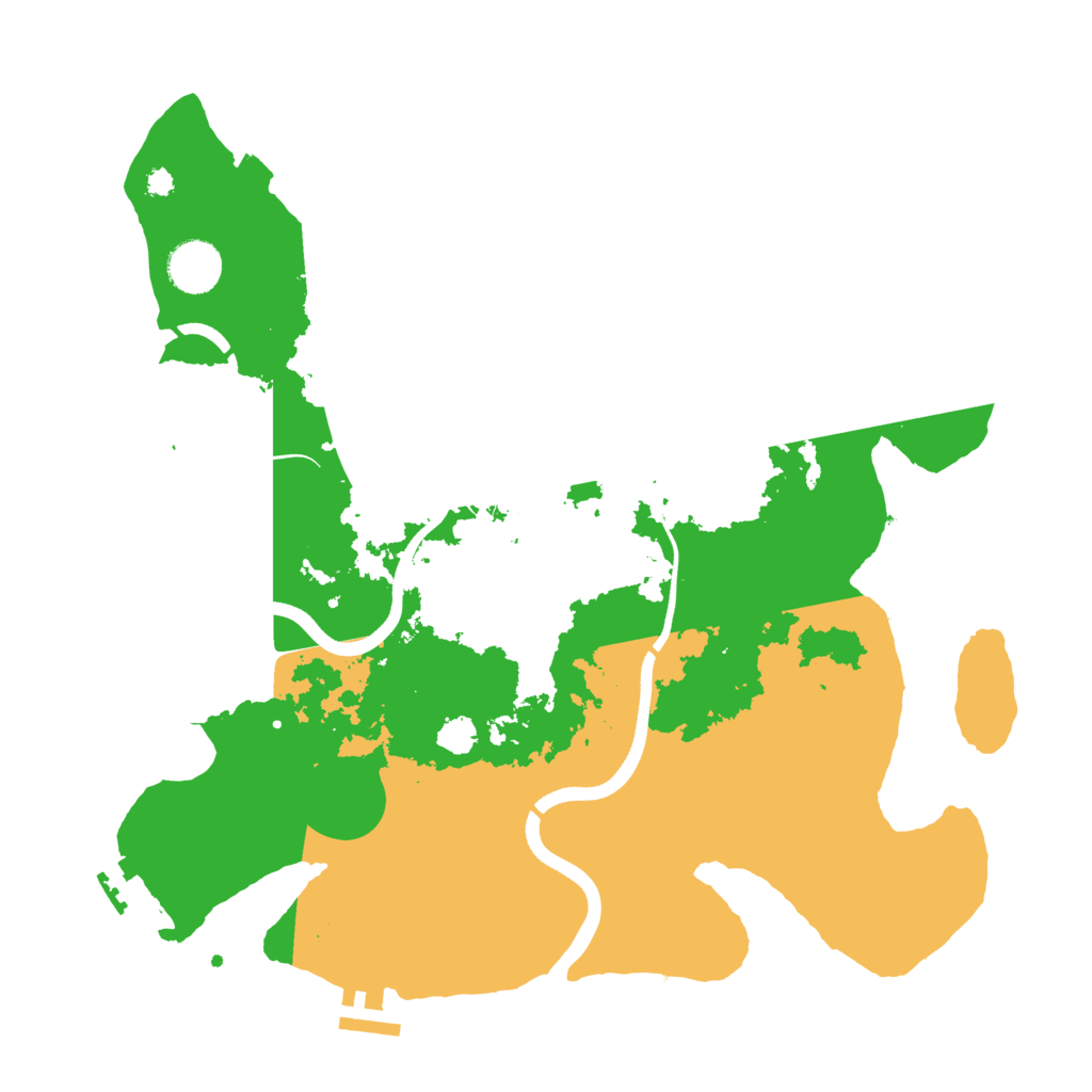 Biome Rust Map: Procedural Map, Size: 3600, Seed: 1424
