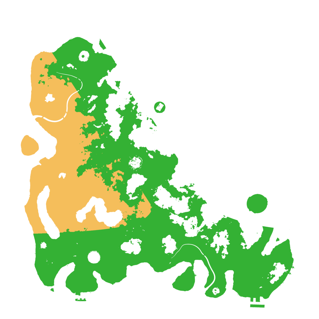 Biome Rust Map: Procedural Map, Size: 4500, Seed: 5009772