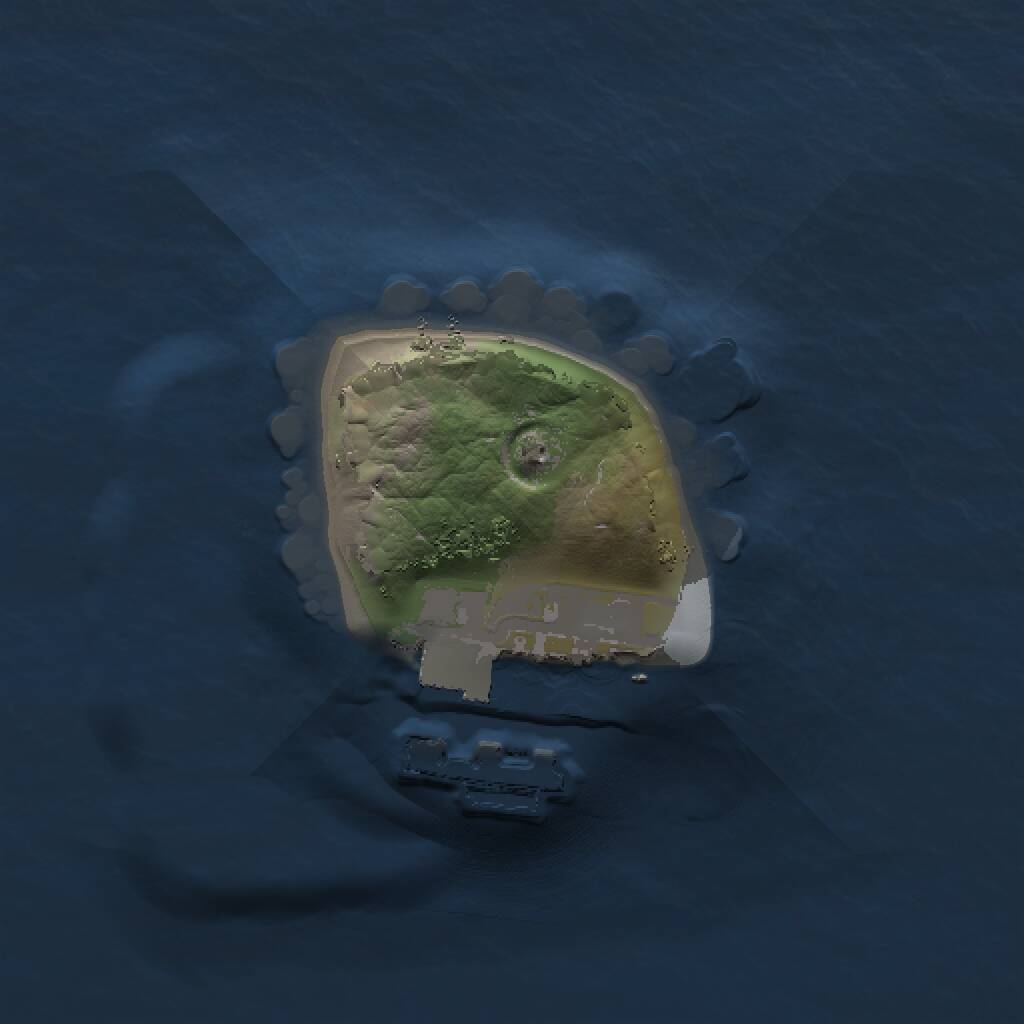 Rust Map: Procedural Map, Size: 1000, Seed: 575, 2 Monuments