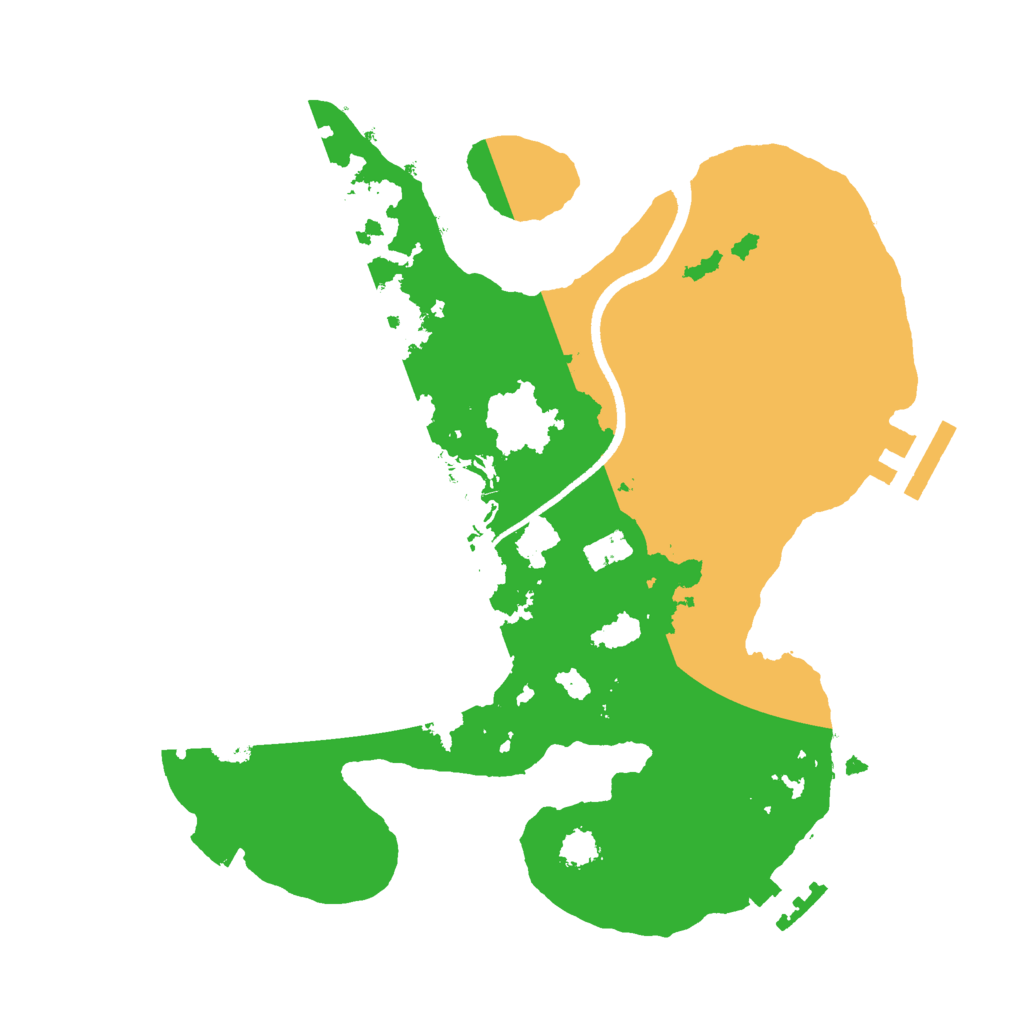 Biome Rust Map: Procedural Map, Size: 2500, Seed: 389740975