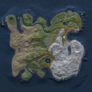 Thumbnail Rust Map: Procedural Map, Size: 2500, Seed: 136798563, 6 Monuments