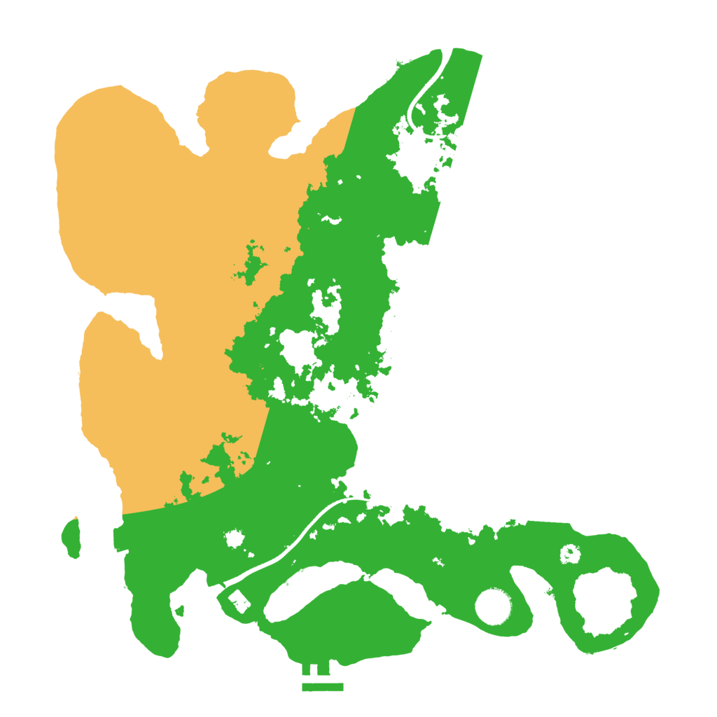 Biome Rust Map: Procedural Map, Size: 3500, Seed: 1806660306