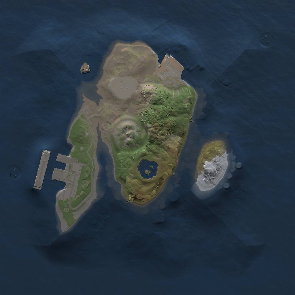 Rust Map: Procedural Map, Size: 1500, Seed: 660, 2 Monuments