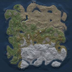 Thumbnail Rust Map: Procedural Map, Size: 4200, Seed: 481990, 15 Monuments