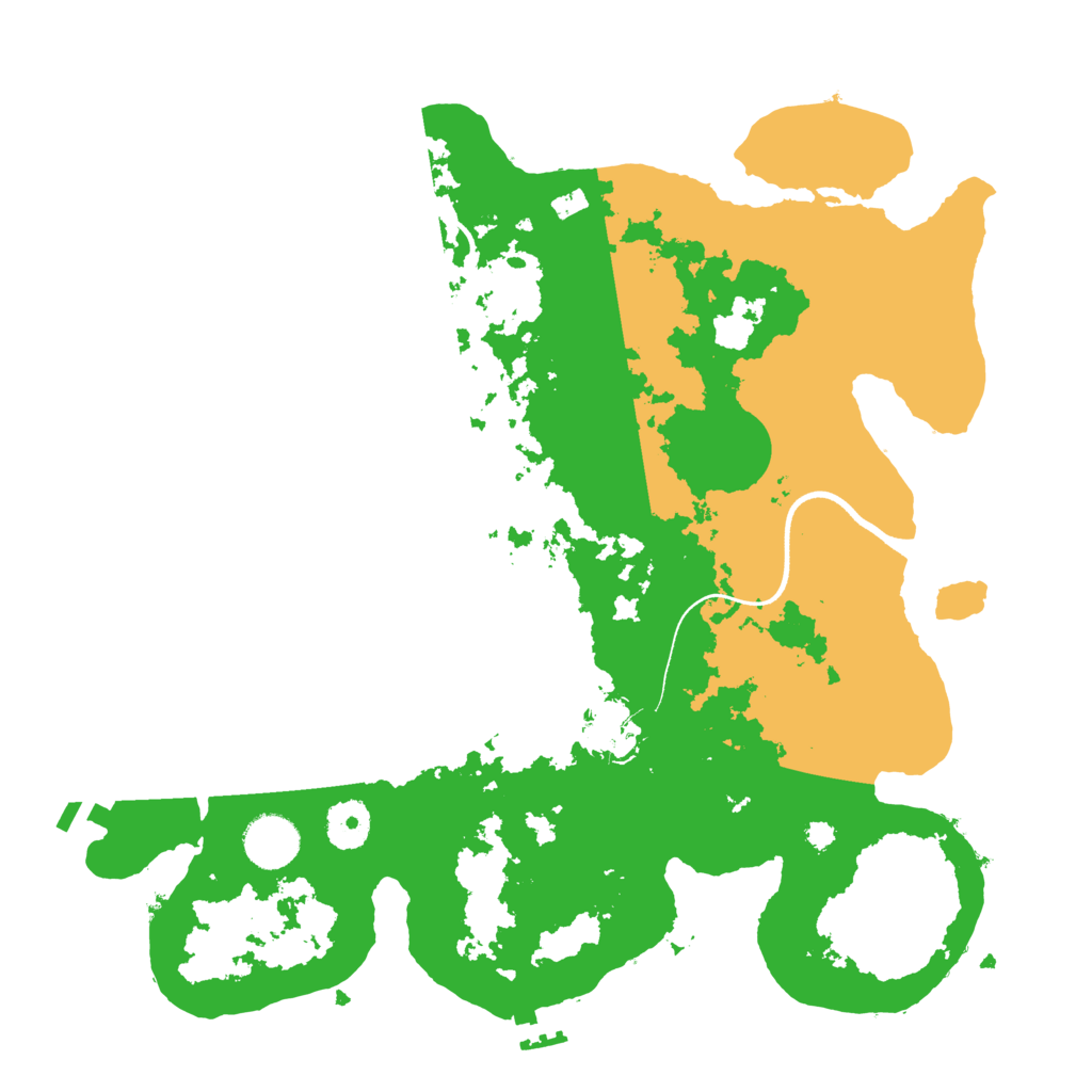 Biome Rust Map: Procedural Map, Size: 3500, Seed: 1994712735