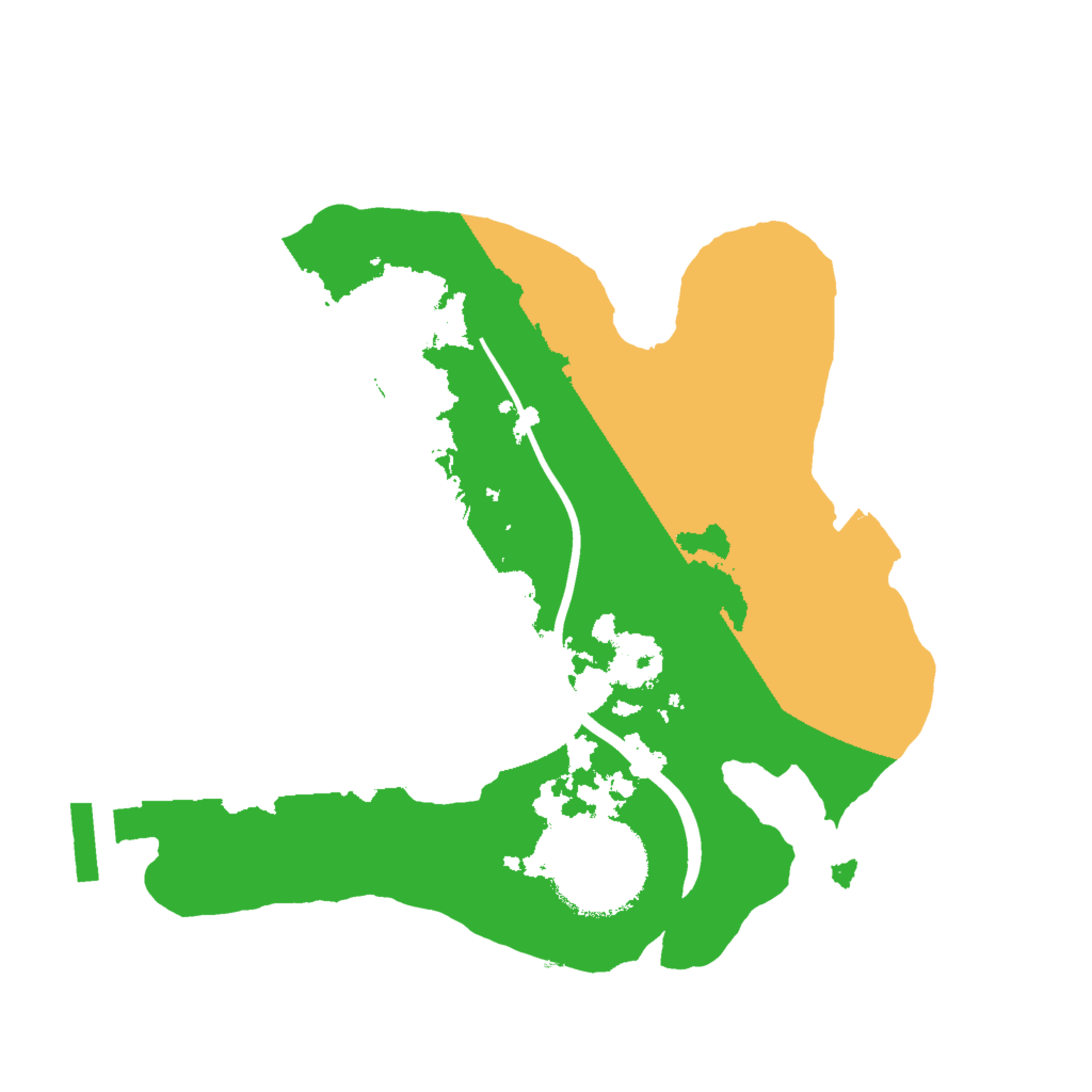 Biome Rust Map: Procedural Map, Size: 2000, Seed: 1369325918
