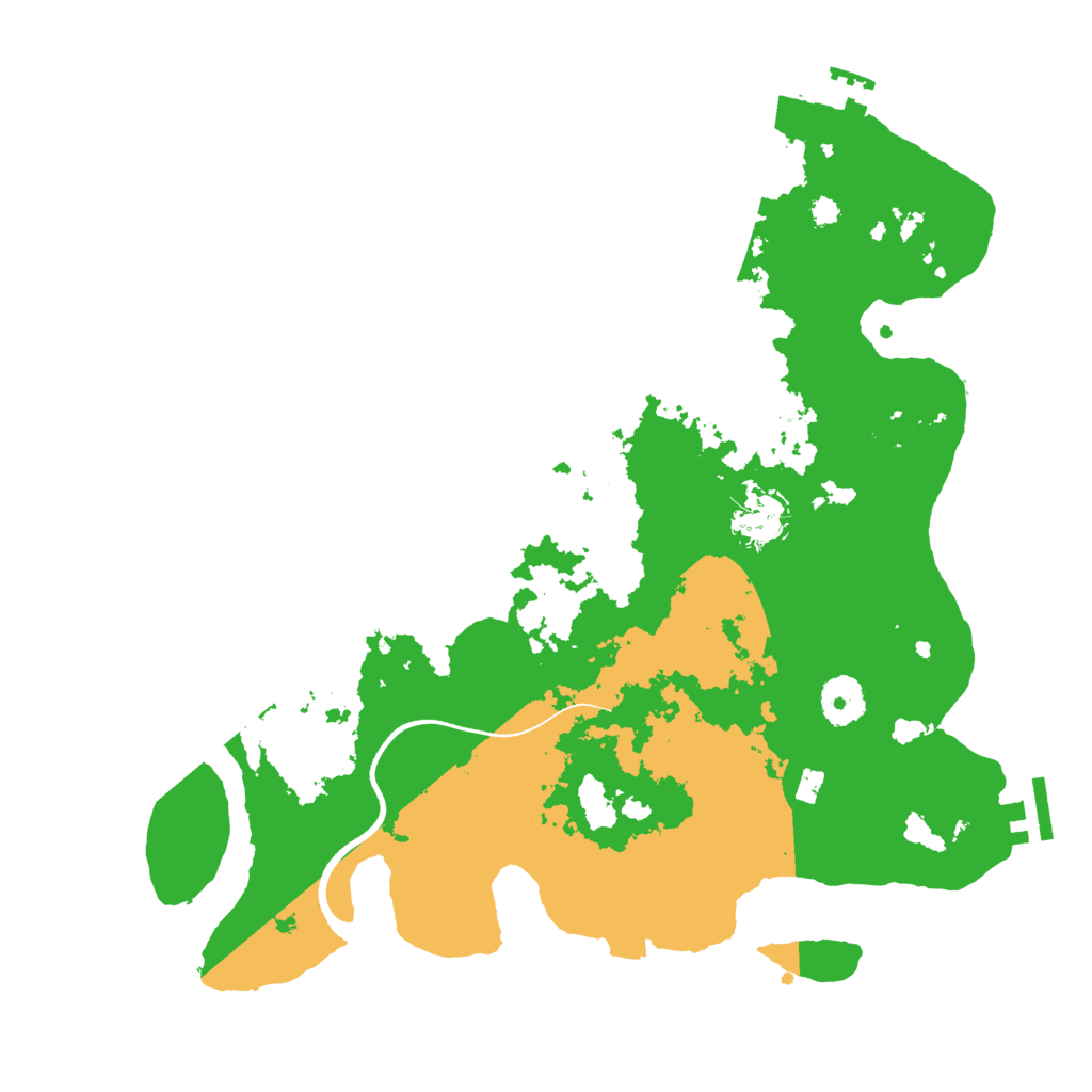 Biome Rust Map: Procedural Map, Size: 3500, Seed: 2104259506