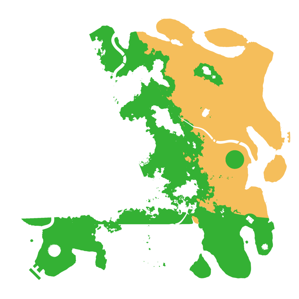 Biome Rust Map: Procedural Map, Size: 4250, Seed: 291197