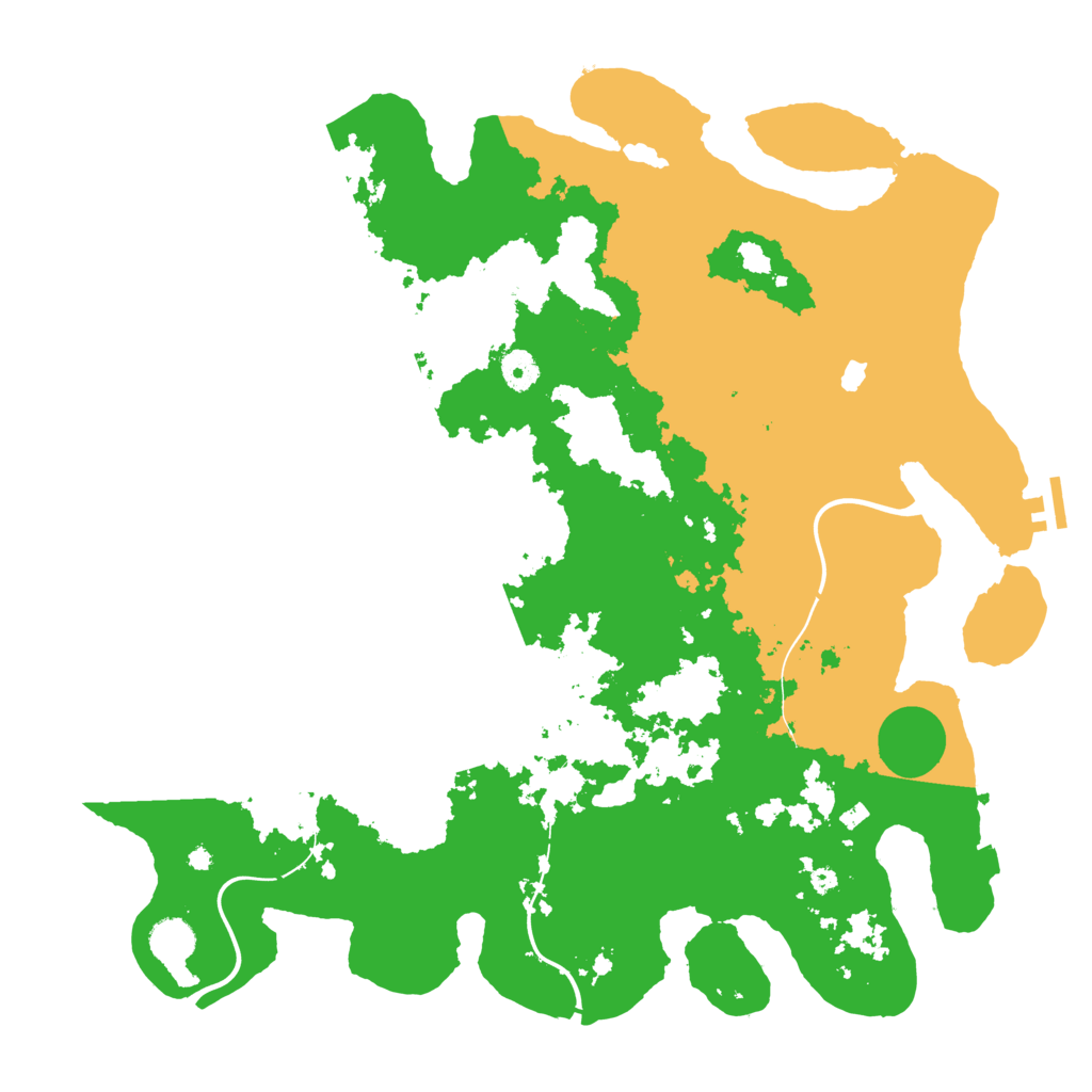 Biome Rust Map: Procedural Map, Size: 4250, Seed: 291197