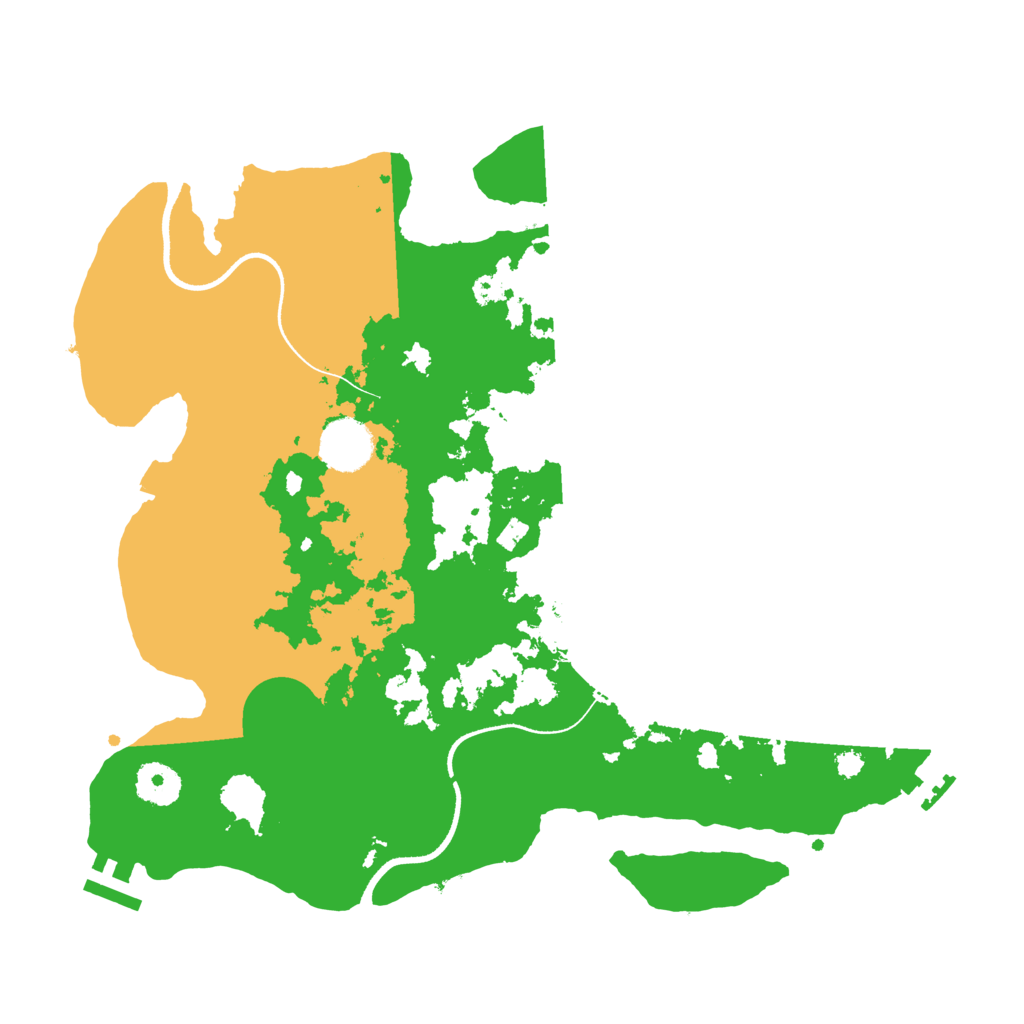 Biome Rust Map: Procedural Map, Size: 3500, Seed: 1772532487