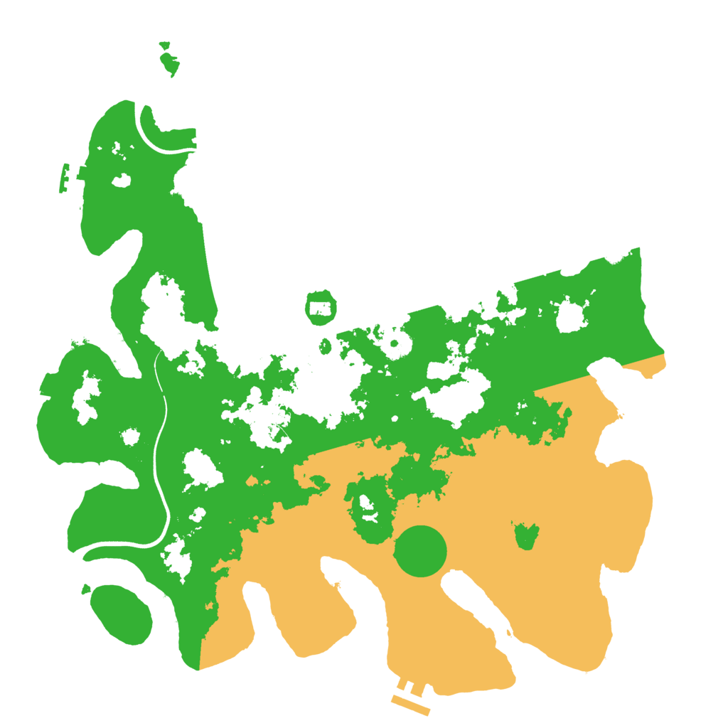 Biome Rust Map: Procedural Map, Size: 3700, Seed: 32024