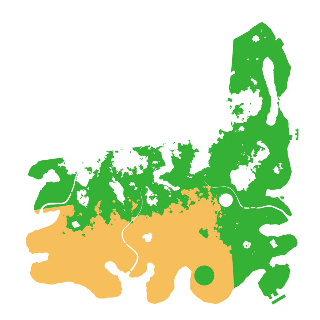 Biome Rust Map: Procedural Map, Size: 4250, Seed: 1177969868