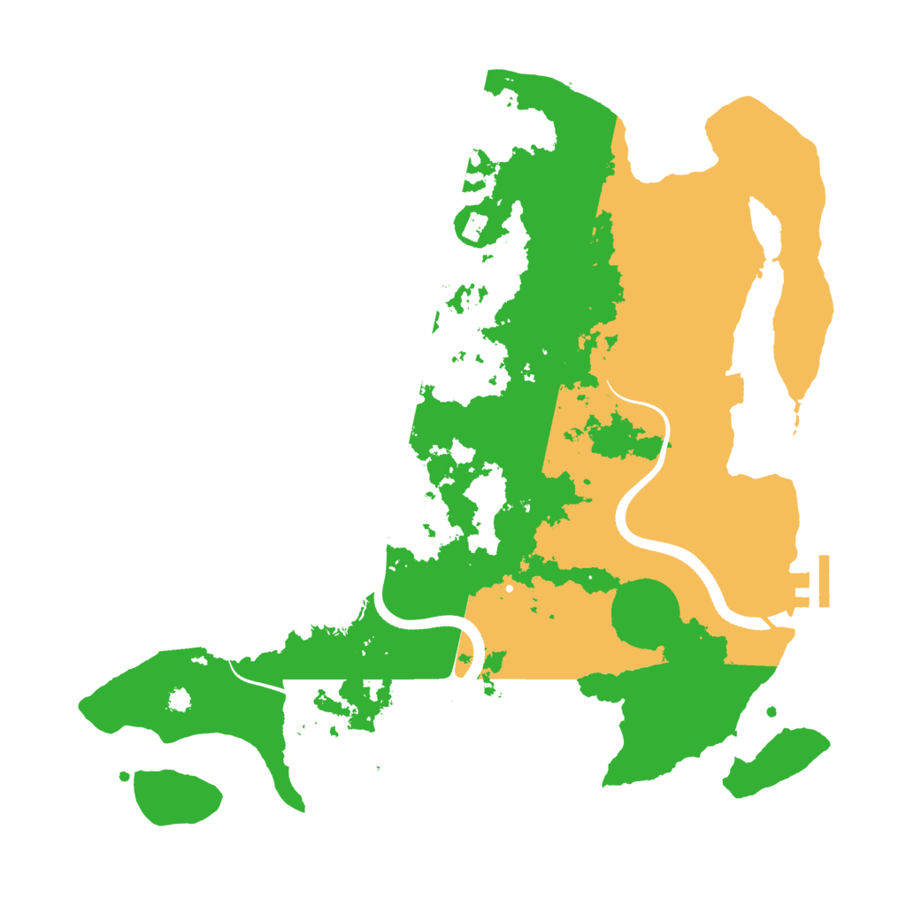 Biome Rust Map: Procedural Map, Size: 3500, Seed: 678973939