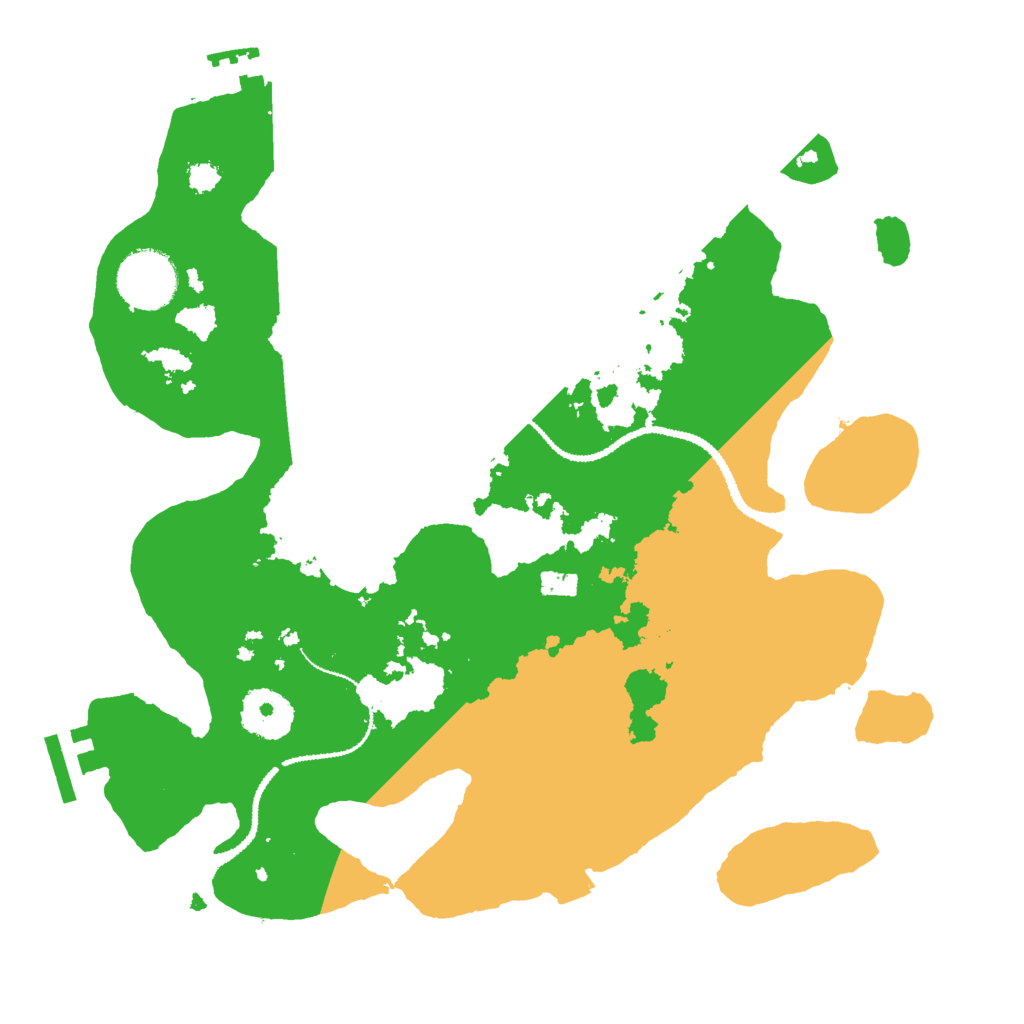 Biome Rust Map: Procedural Map, Size: 3000, Seed: 1104990607