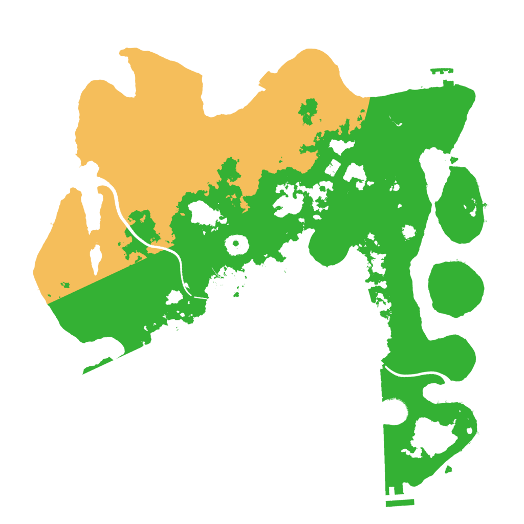 Biome Rust Map: Procedural Map, Size: 3500, Seed: 1365734954