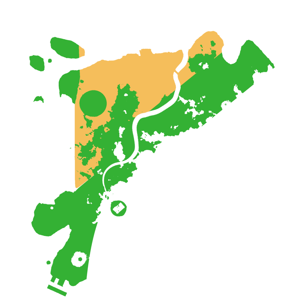 Biome Rust Map: Procedural Map, Size: 3000, Seed: 8989686