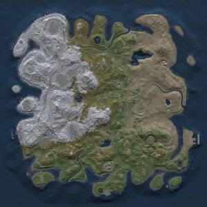 Thumbnail Rust Map: Procedural Map, Size: 4250, Seed: 453680, 15 Monuments