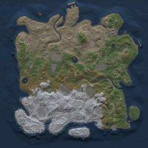 Thumbnail Rust Map: Procedural Map, Size: 3850, Seed: 2796772, 16 Monuments