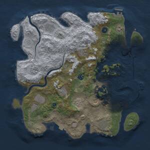 Thumbnail Rust Map: Procedural Map, Size: 3800, Seed: 959310424, 16 Monuments