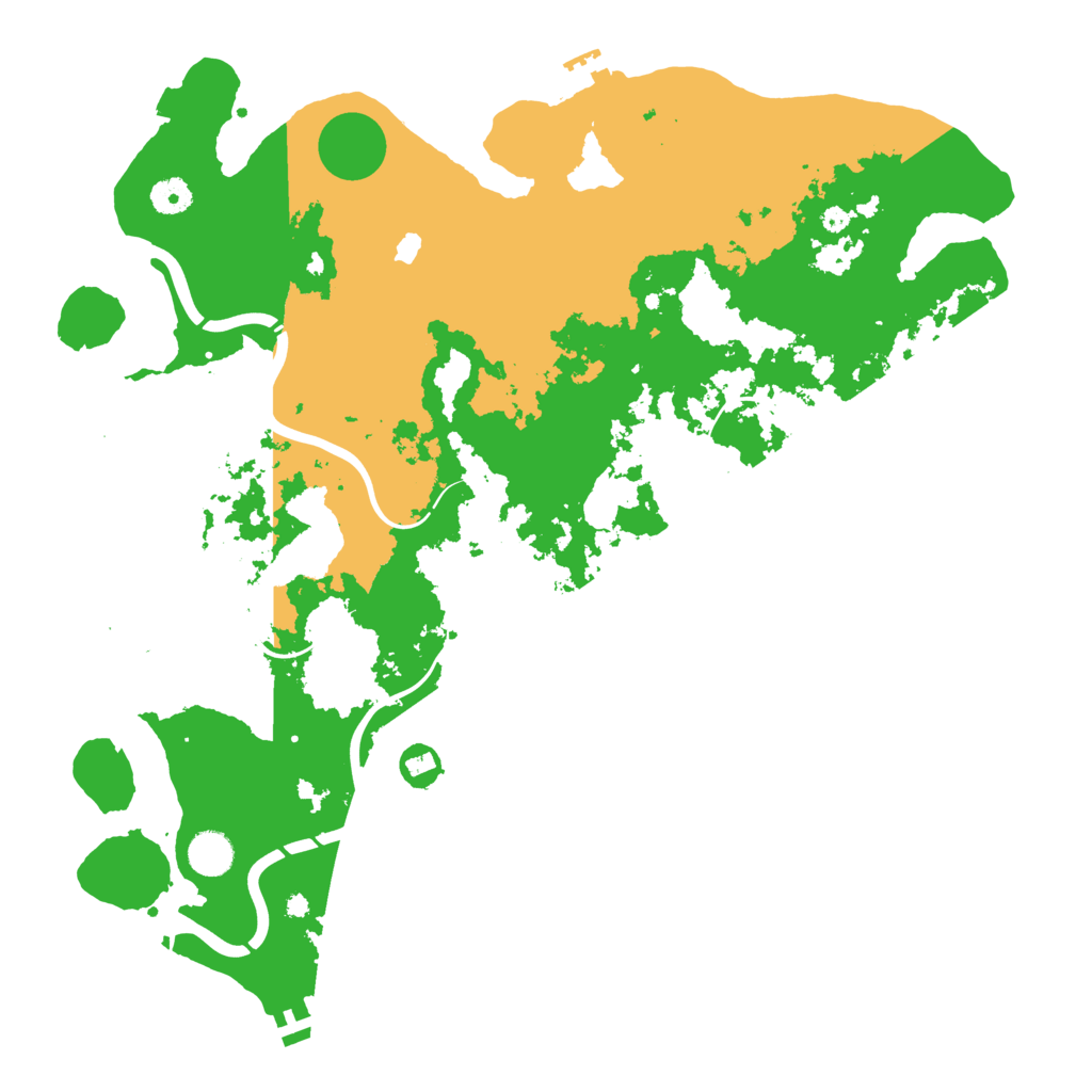 Biome Rust Map: Procedural Map, Size: 4250, Seed: 2001074322