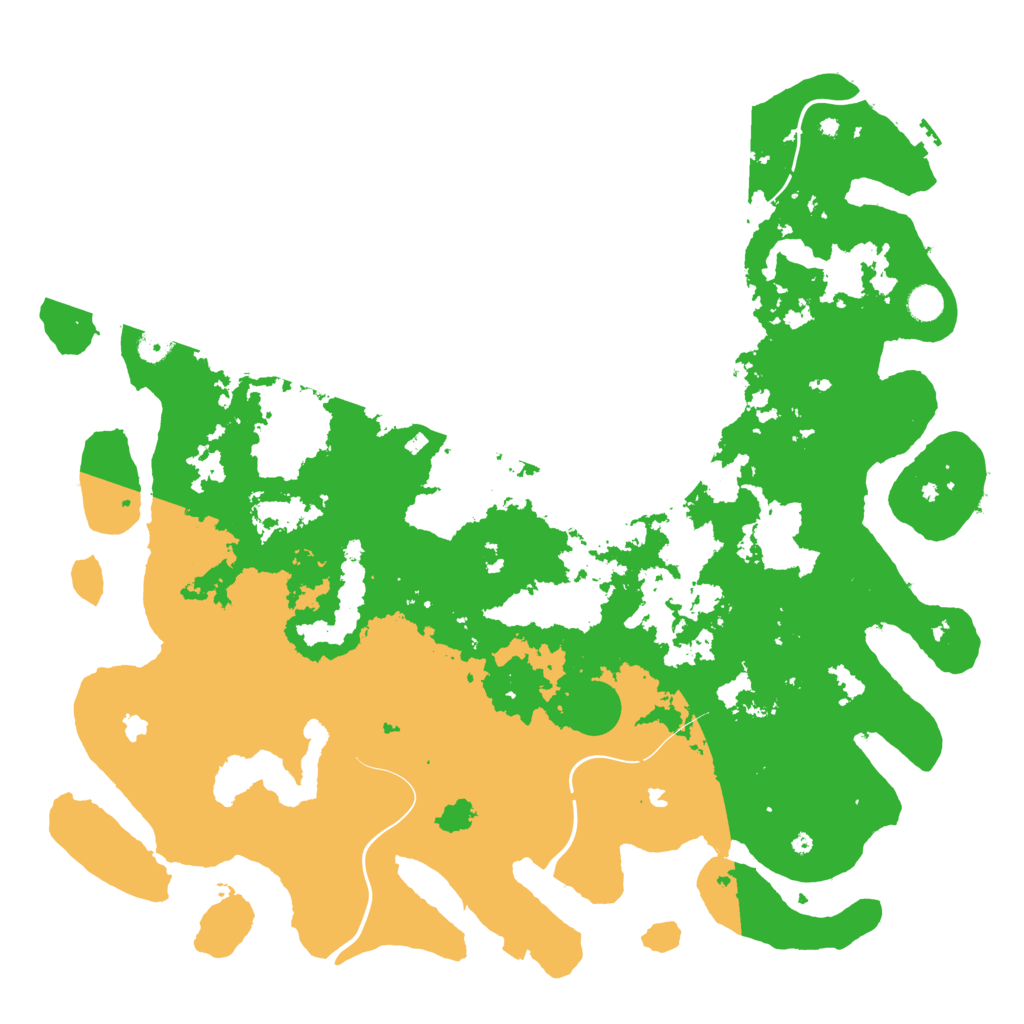 Biome Rust Map: Procedural Map, Size: 5000, Seed: 184257226
