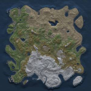 Thumbnail Rust Map: Procedural Map, Size: 4250, Seed: 764834, 16 Monuments